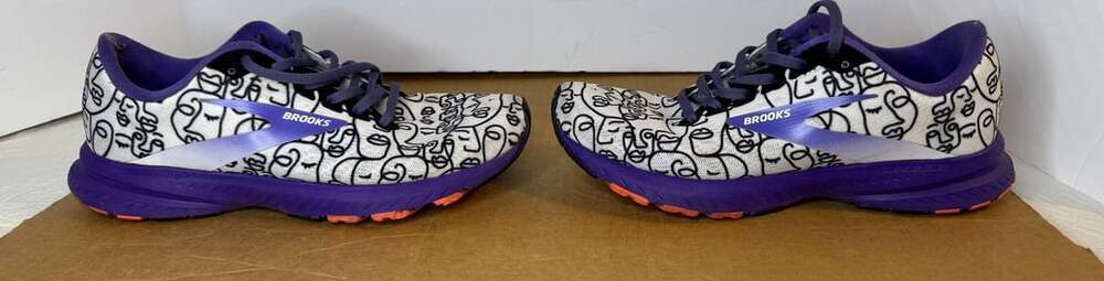 Brooks Launch 7 Empower Her Running Shoes Size 9 Purple White